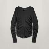 G-STAR Outlet Top Gathered Slim Negro