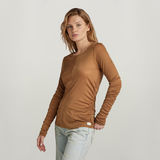 G-STAR Outlet Gathered Slim Top Brown