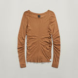G-STAR Outlet Gathered Slim Top Brown