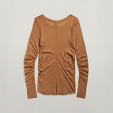 G-STAR Outlet Gathered Slim Top Brown