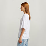 G-STAR Outlet Back Seam Loose Top White