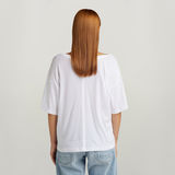 G-STAR Outlet Back Seam Loose Top White