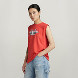 G-STAR Outlet G-Star Merch Top Red
