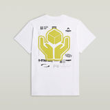 G-STAR Outlet Back Graphic Loose T-Shirt White