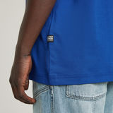 G-STAR Outlet Camiseta Flock G-Script Loose Azul intermedio