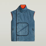 G-STAR Outlet FACETASM Unisex Padded Vest Medium blue
