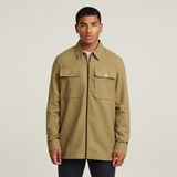 G-STAR Outlet GPO Zip Overshirt Green