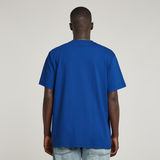 G-STAR Outlet Camiseta Flock G-Script Loose Azul intermedio