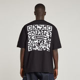 G-STAR Outlet QR Mini Maxi Boxy T-Shirt Black
