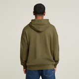G-STAR Outlet Sudadera con capucha Multi Logo Loose Verde