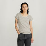 G-STAR Outlet Stripe Eyben Slim V-Neck Top 2.0 Multi color