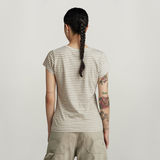 G-STAR Outlet Stripe Eyben Slim V-Neck Top 2.0 Multi color