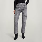G-STAR Outlet Viktoria Utility High Straight Jeans Grey