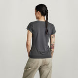 G-STAR Outlet Overdyed Eyben Slim V-Neck Top 2.0 Grey