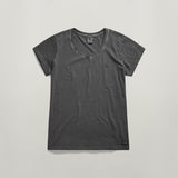 G-STAR Outlet Overdyed Eyben Slim V-Neck Top 2.0 Grey