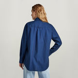 G-STAR Outlet Relaxed Denim Shirt Pocketless Dark blue