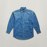 G-STAR Outlet Relaxed Denim Shirt Pocketless Medium blue