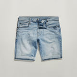 G-STAR Outlet 3301 Slim Denim Shorts Light blue