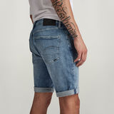 G-STAR Outlet 3301 Slim Denim Shorts Light blue