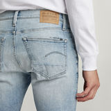 G-STAR Outlet 3301 Slim Denim Shorts Light blue
