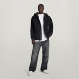 G-STAR Outlet Hooded Sherpa Jacket Black