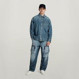 G-STAR Outlet Boxy Fit Overshirt Medium blue