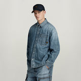 G-STAR Outlet Boxy Fit Overshirt Medium blue