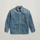 G-STAR Outlet Boxy Fit Overshirt Medium blue
