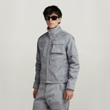 G-STAR Outlet Premium E 2 In 1 Vest + Biker Jacket Grey