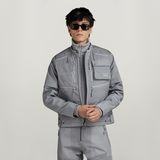 G-STAR Outlet Premium E 2 In 1 Vest + Biker Jacket Grey