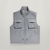 G-STAR Outlet Premium E 2 In 1 Vest + Biker Jacket Grey