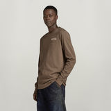 G-STAR Outlet Old School Chest Graphic T-Shirt Brown