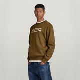 G-STAR Outlet Sudadera Old School Logo Verde