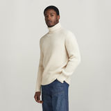 G-STAR Outlet Essential Turtle Knitted Sweater Beige