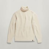 G-STAR Outlet Essential Turtle Knitted Sweater Beige