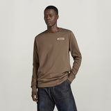 G-STAR Outlet Old School Chest Graphic T-Shirt Brown