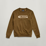 G-STAR Outlet Sudadera Old School Logo Verde