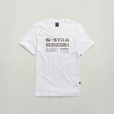 G-STAR Outlet Distressed Originals Slim T-Shirt White