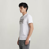 G-STAR Outlet Distressed Originals Slim T-Shirt White