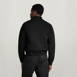 G-STAR Outlet Engineered Knitted Bomber Black