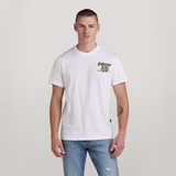 G-STAR Outlet Vest Back Graphic T-Shirt White