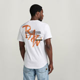 G-STAR Outlet Back Graphic Lash T-Shirt White