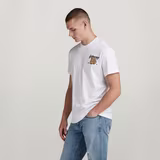 G-STAR Outlet Vest Back Graphic T-Shirt White