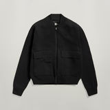 G-STAR Outlet Engineered Knitted Bomber Black