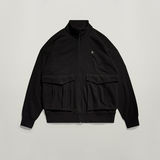 G-STAR Outlet Rovic Zip Through Loose Sweater Black