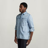 G-STAR Outlet 1-Pocket Regular Denim Shirt Light blue
