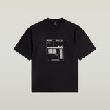 G-STAR Outlet Shipping Graphic Boxy T-Shirt Black