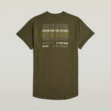 G-STAR Outlet Camiseta Lash Back Graphic Verde