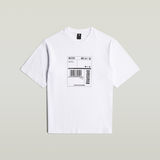 G-STAR Outlet Shipping Graphic Boxy T-Shirt White