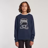 G-STAR Outlet Kids Unisex Sweater Loose Comic Dark blue